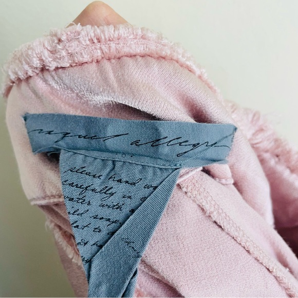 Raquel Allegra Silk Satin Cami Wide Leg Trouser Set Dusty Rose size XS - Picture 13 of 15